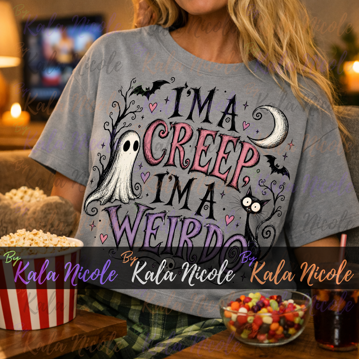 I'm A Creep I'm a Weirdo PNG | Trendy Halloween PNG | Fall PNG | Cute Ghost Clipart (Digital Download)