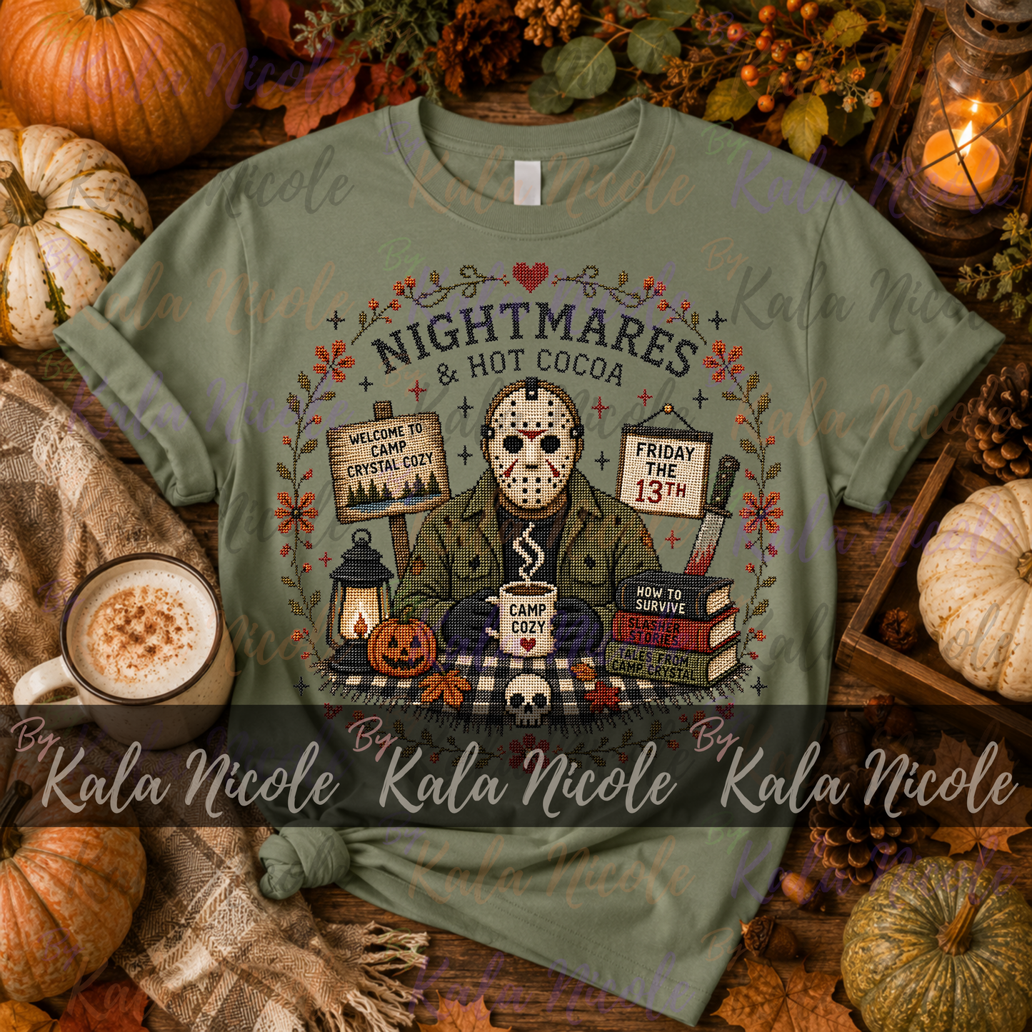 Horror Movie Cross-Stitch PNG | Jason Nightmare