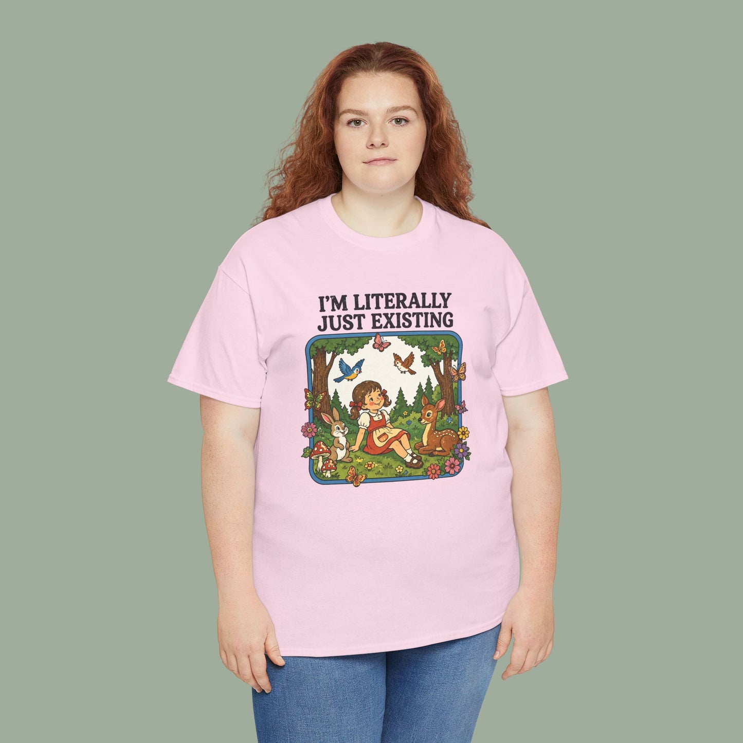 I'm Literally Just Existing Tee — Vintage Nature Graphic T-Shirt