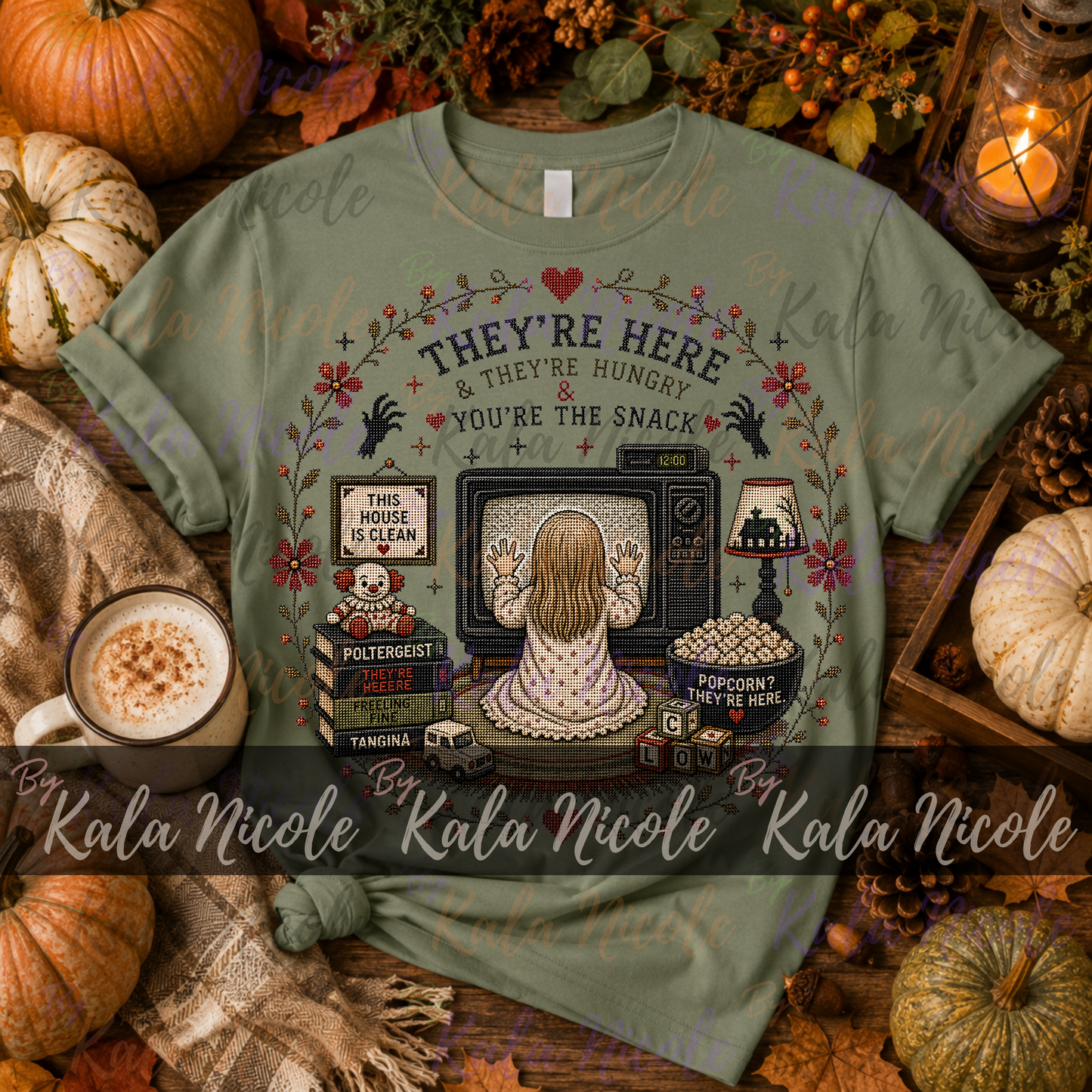 Horror Movie Cross-Stitch PNG | Poltergeist