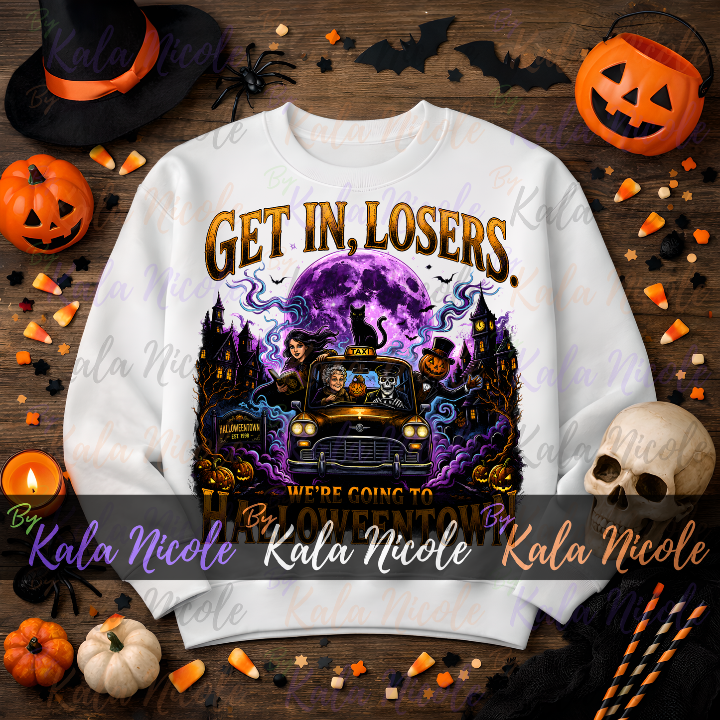 Get In Losers Halloweentown PNG Bundle