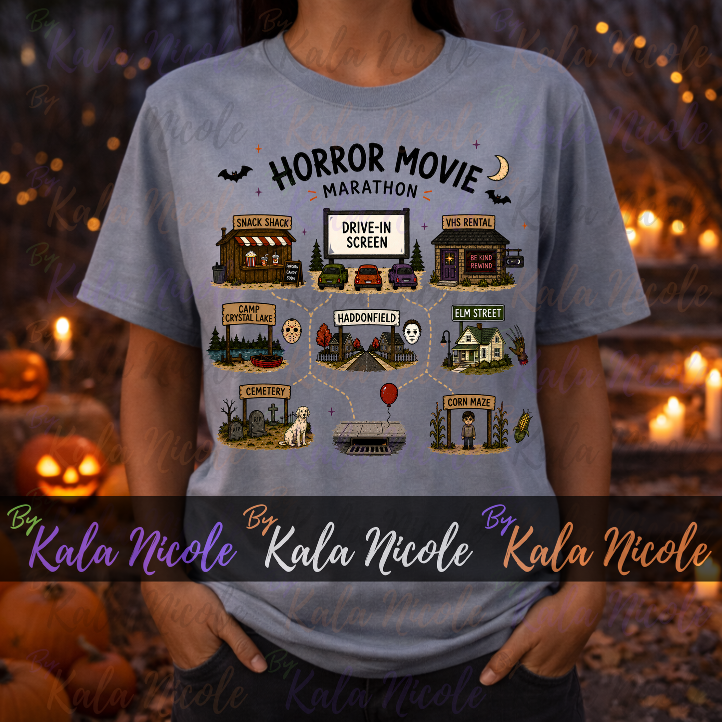 Horror Movie Marathon Map PNG