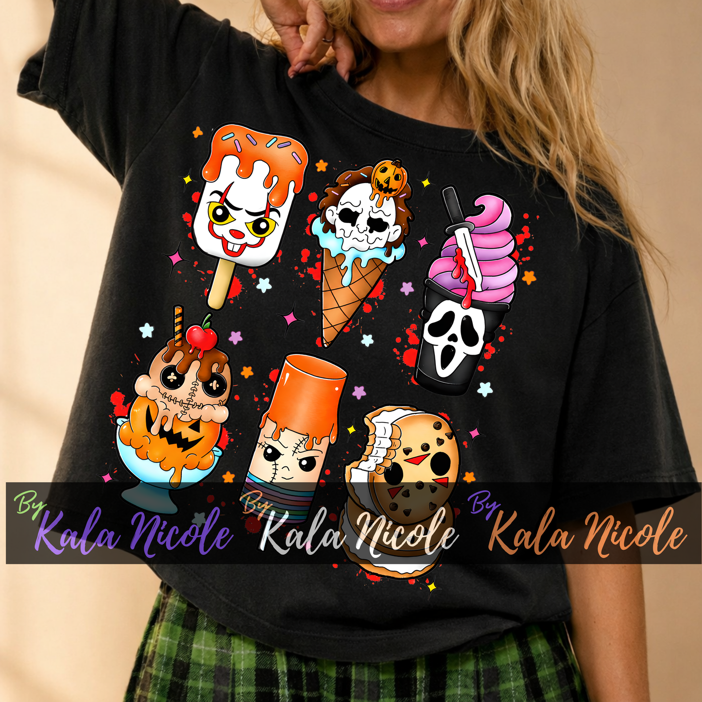 Horror Movie Dessert PNG | Trendy Halloween PNG | Horror Movie Clipart (Digital Download)