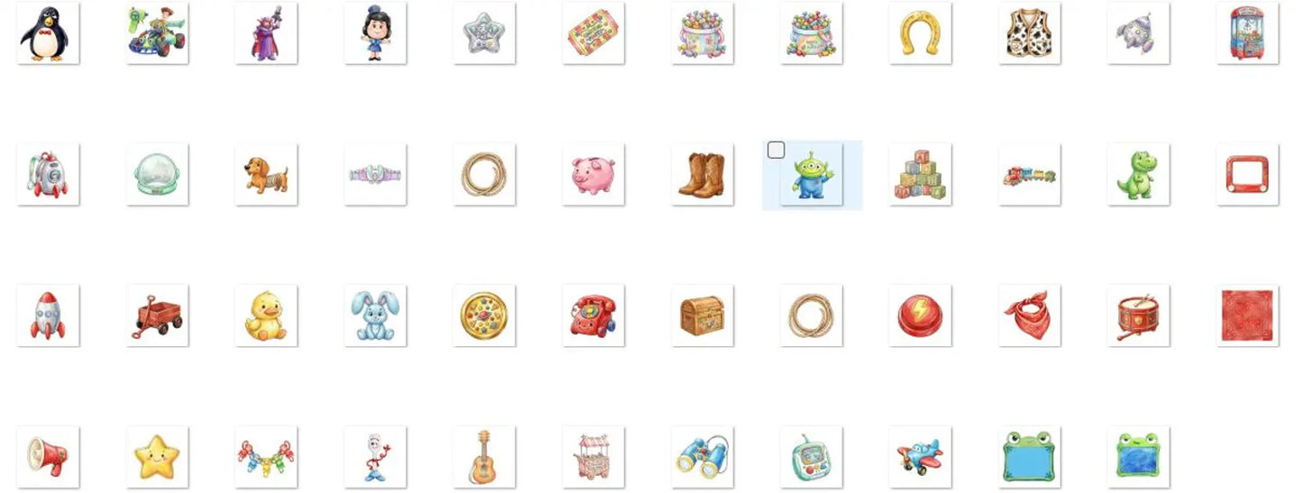 Toy Story Watercolor PNG Bundle | 190 Images