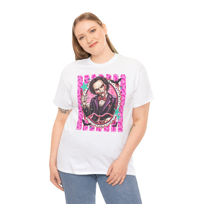 Saw Portrait Tee — Colorful Spooky Horror Shirt