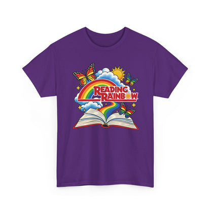 Rainbow & Butterflies Retro Book Graphic Tee