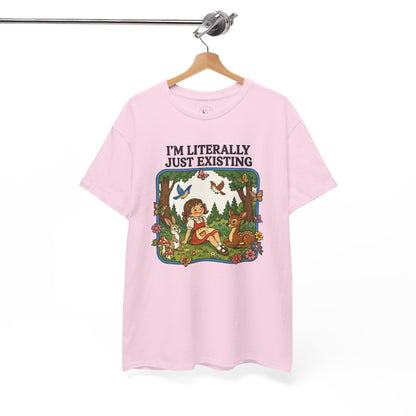 I'm Literally Just Existing Tee — Vintage Nature Graphic T-Shirt