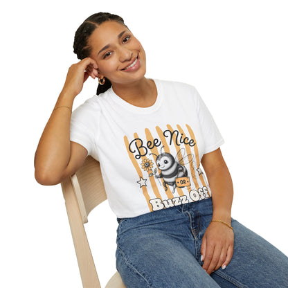 'Bee Nice or Buzz Off' Bee Graphic Tee