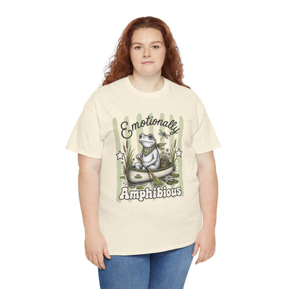 Emotionally Amphibious Retro Frog Graphic Tee
