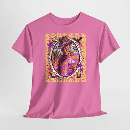 Freddy Krueger Portrait Tee — Colorful Spooky Horror Shirt