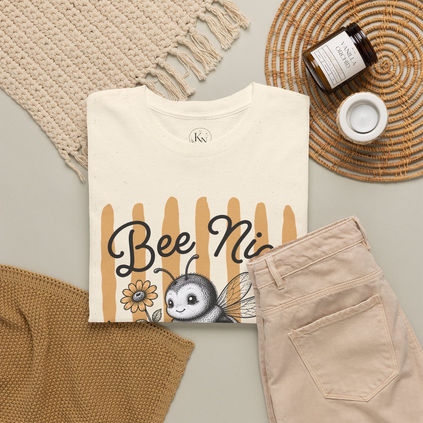 Bee Nice or Buzz Off Retro Bee Graphic Tee