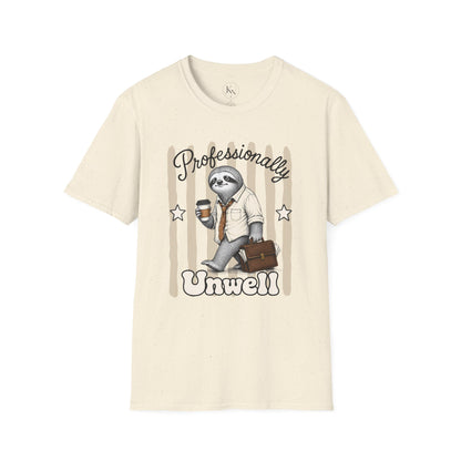'Professionally Unwell' Sloth Graphic Tee