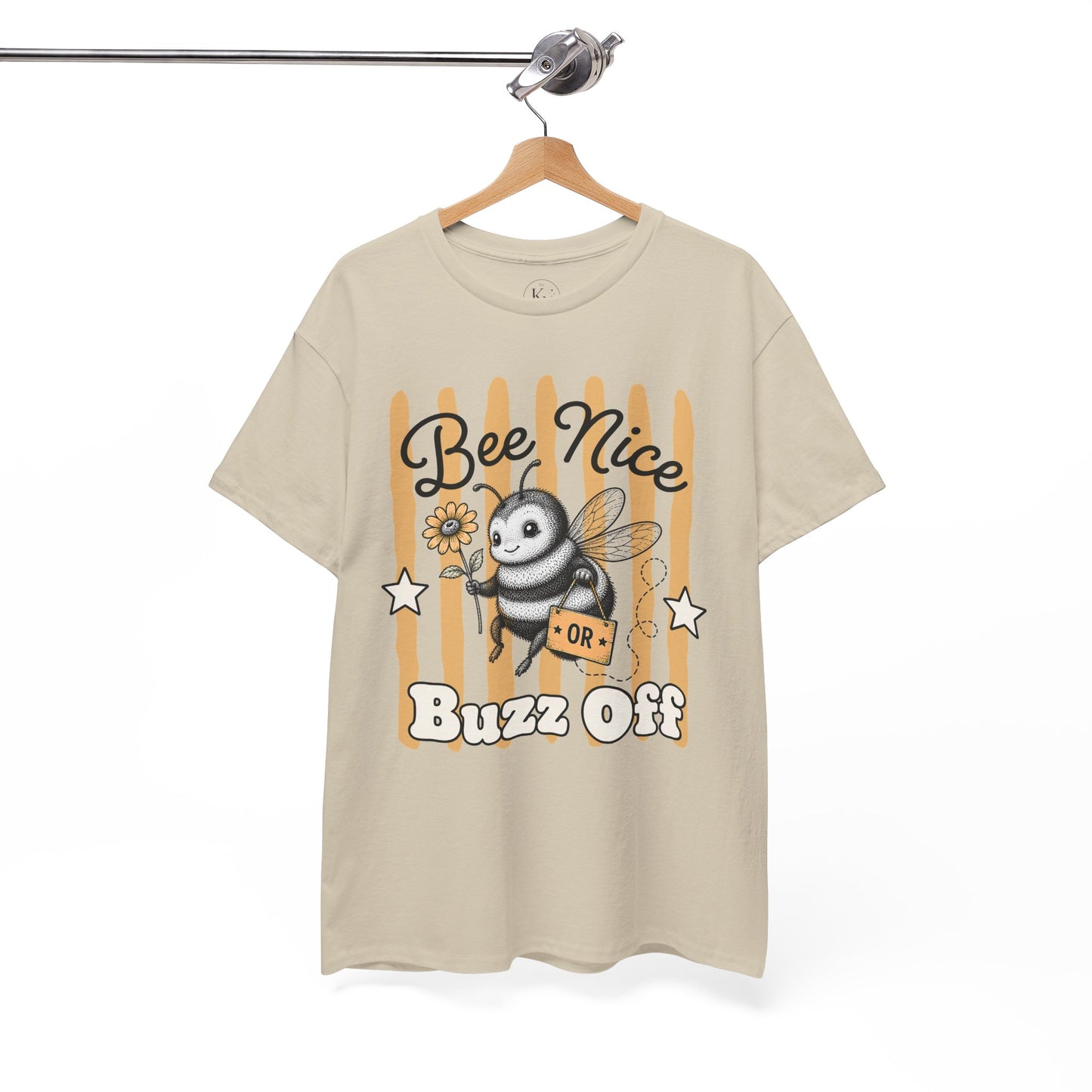 Bee Nice or Buzz Off Retro Bee Graphic Tee