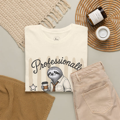 Professionally Unwell Retro Sloth Graphic Tee
