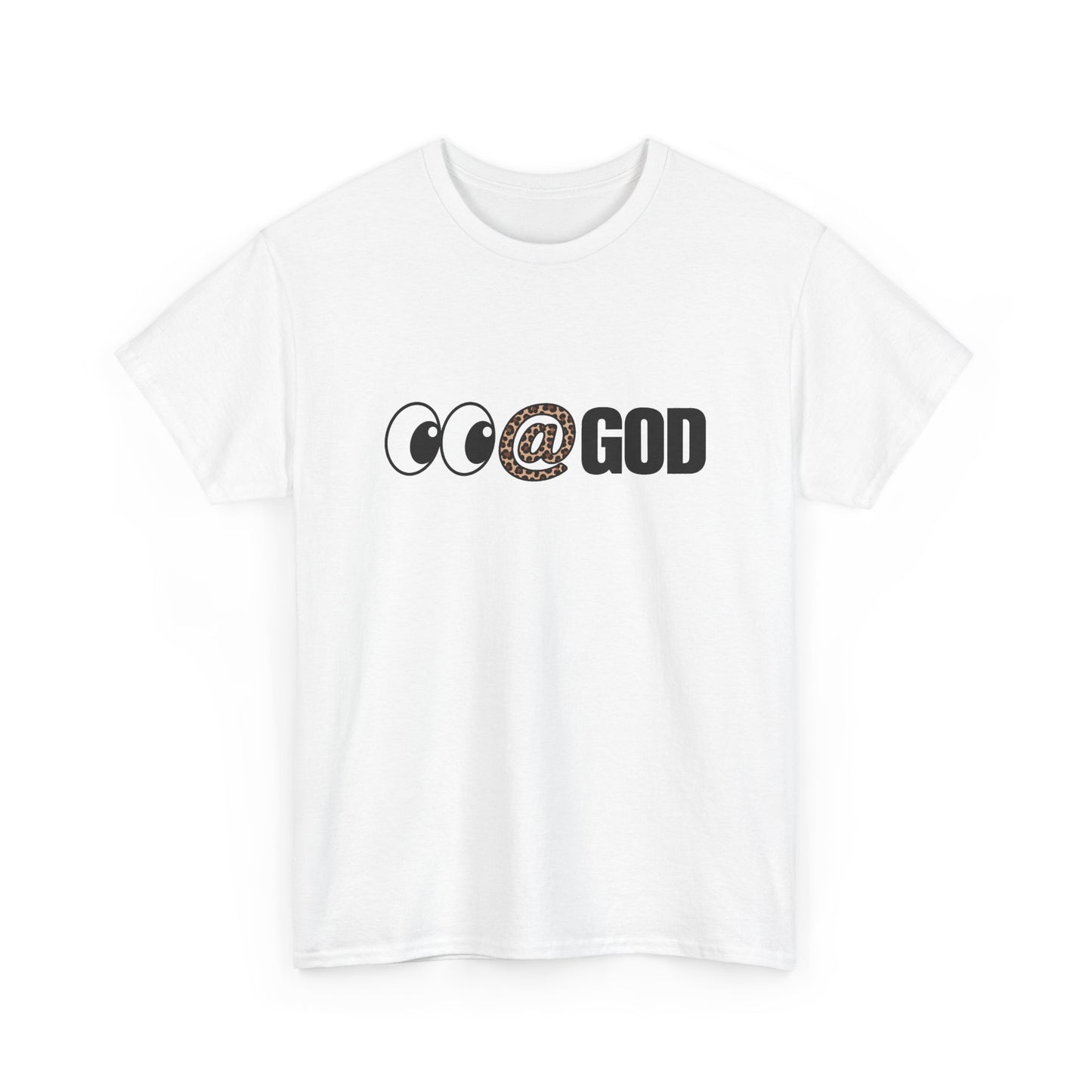 Look At God Leopard Print Graphic Tee