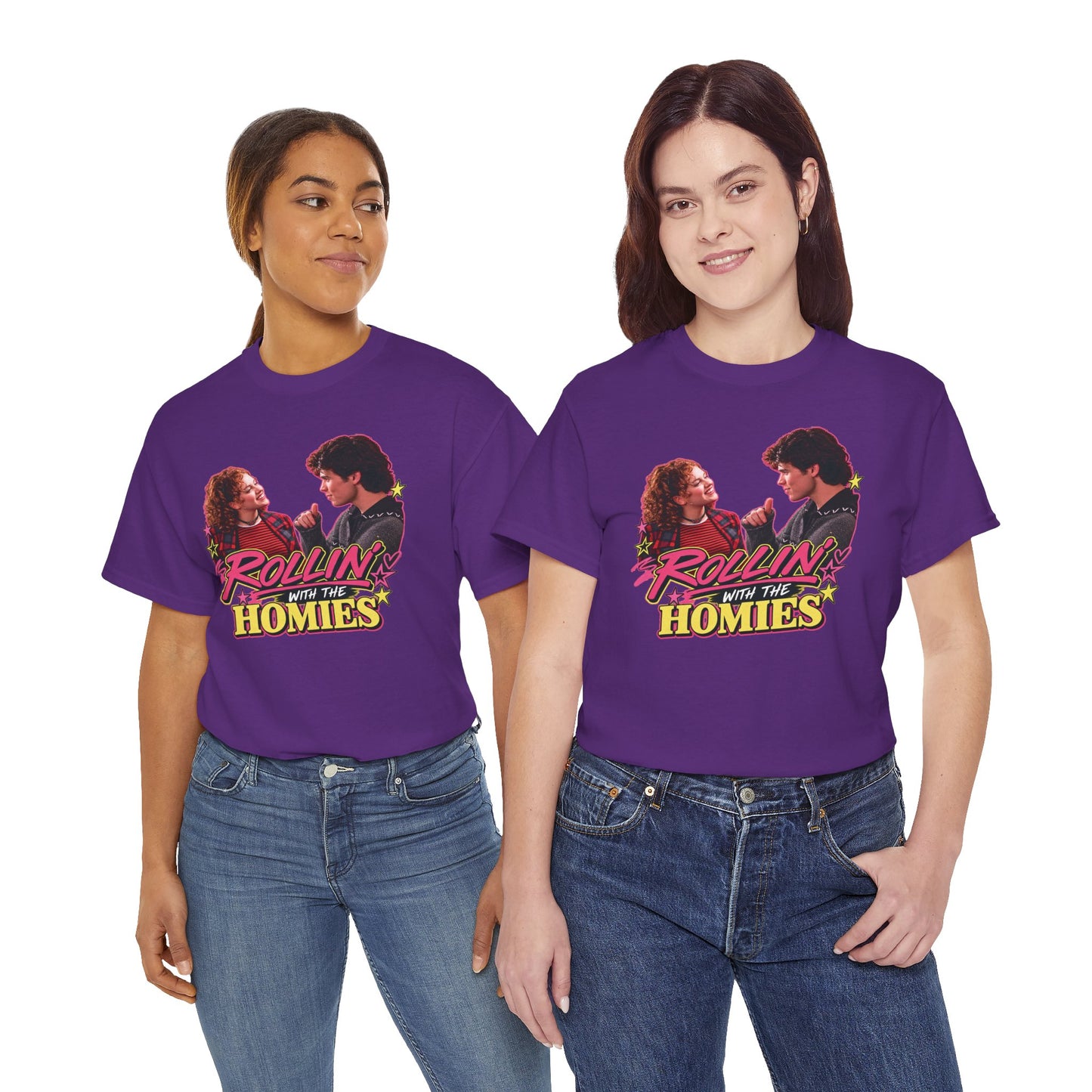 Rollin' With The Homies Tee | Retro Movie Quote Graphic Shirt