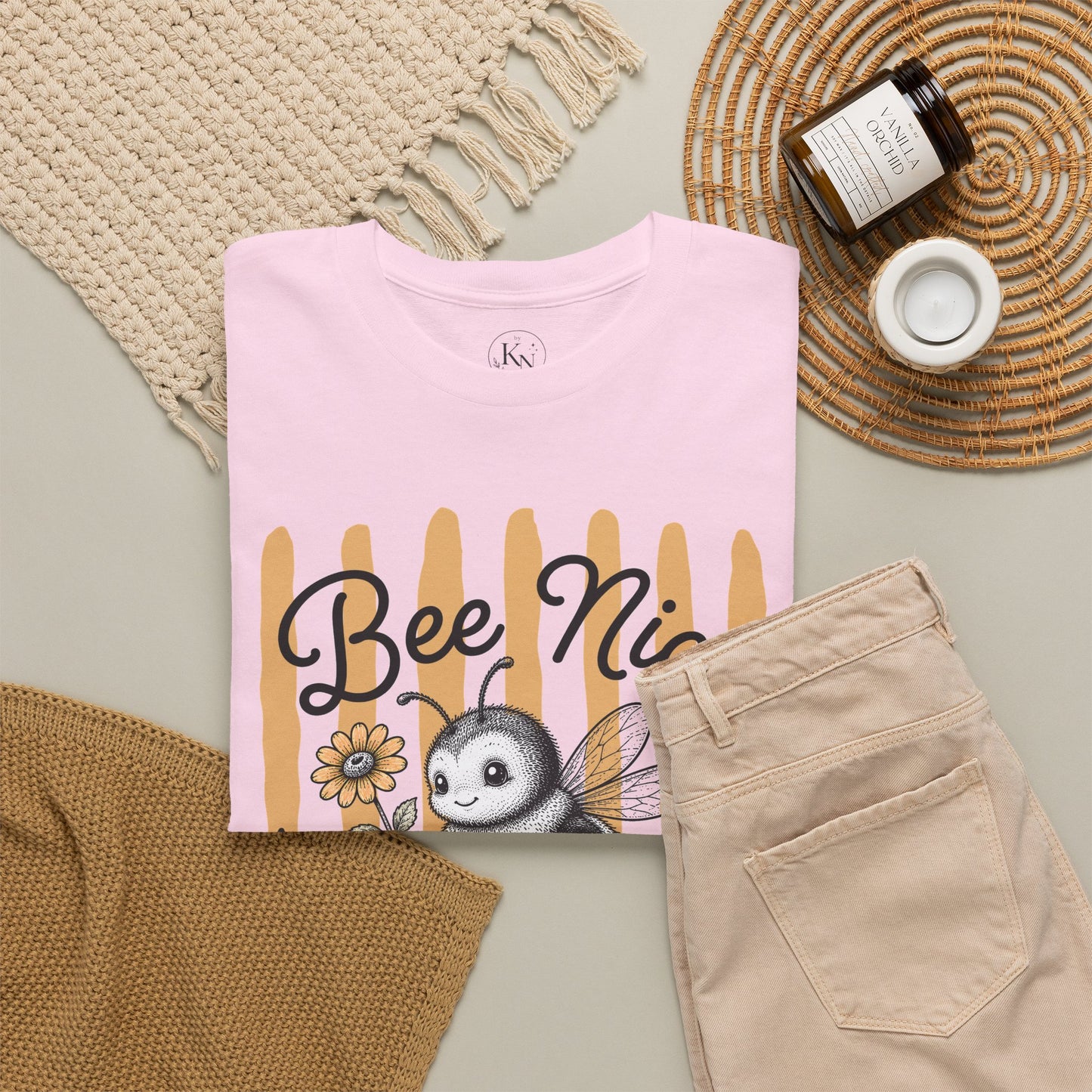 Bee Nice or Buzz Off Retro Bee Graphic Tee