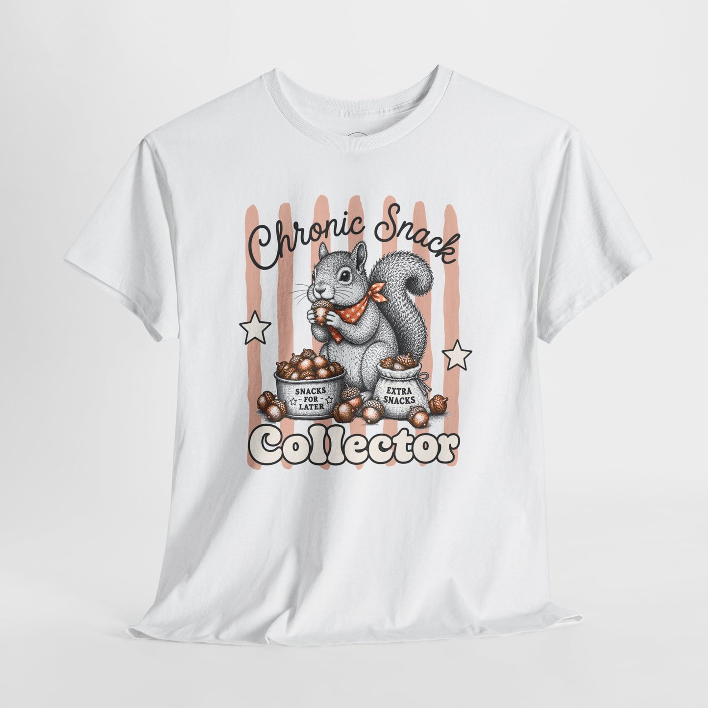 Chronic Snack Collector Retro Squirrel Graphic Tee