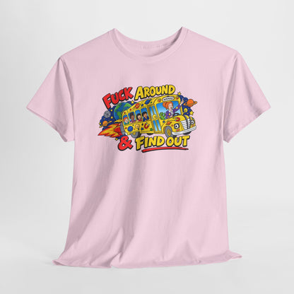 Fuck Around & Find Out Retro Comic Graphic Tee