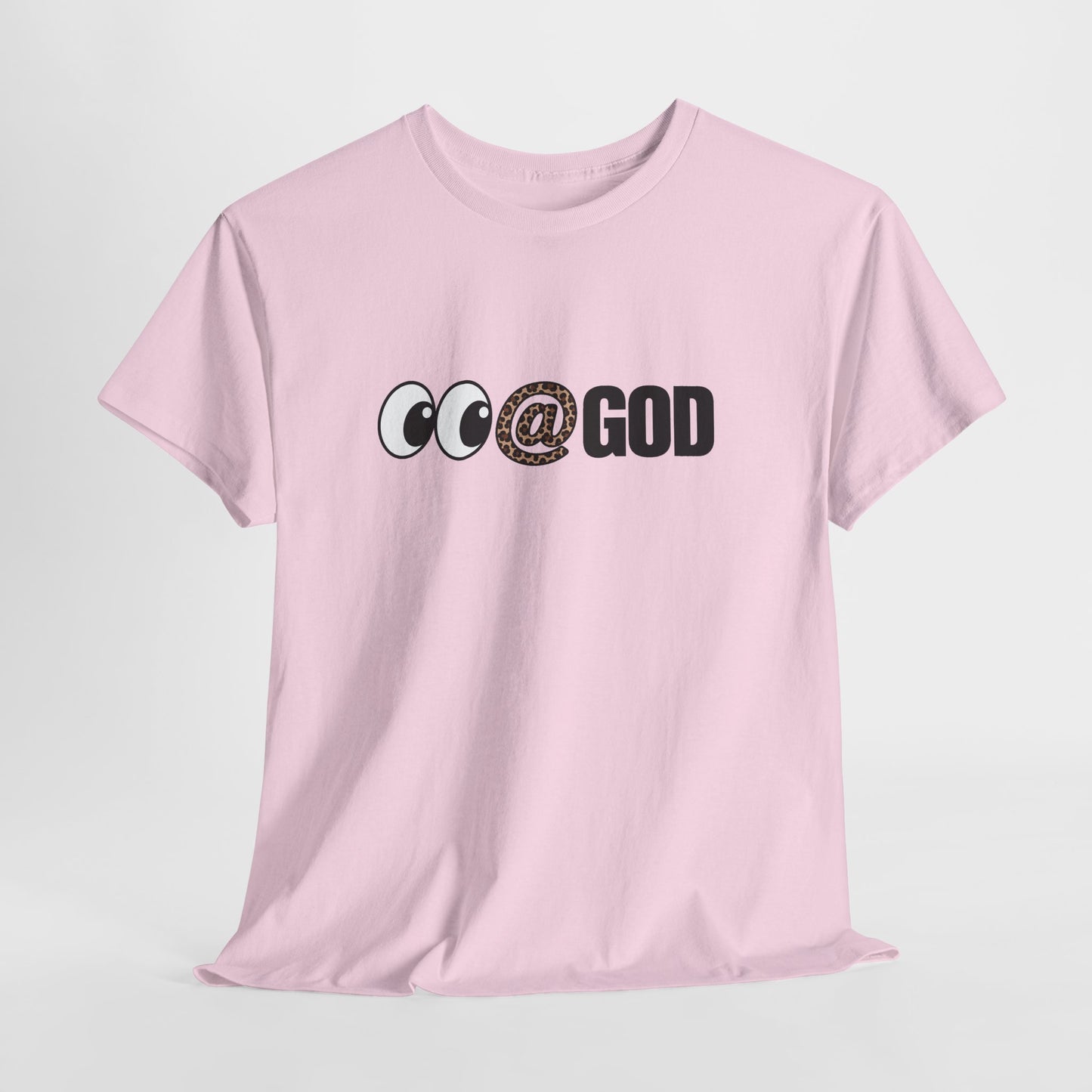 Look At God Leopard Print Graphic Tee