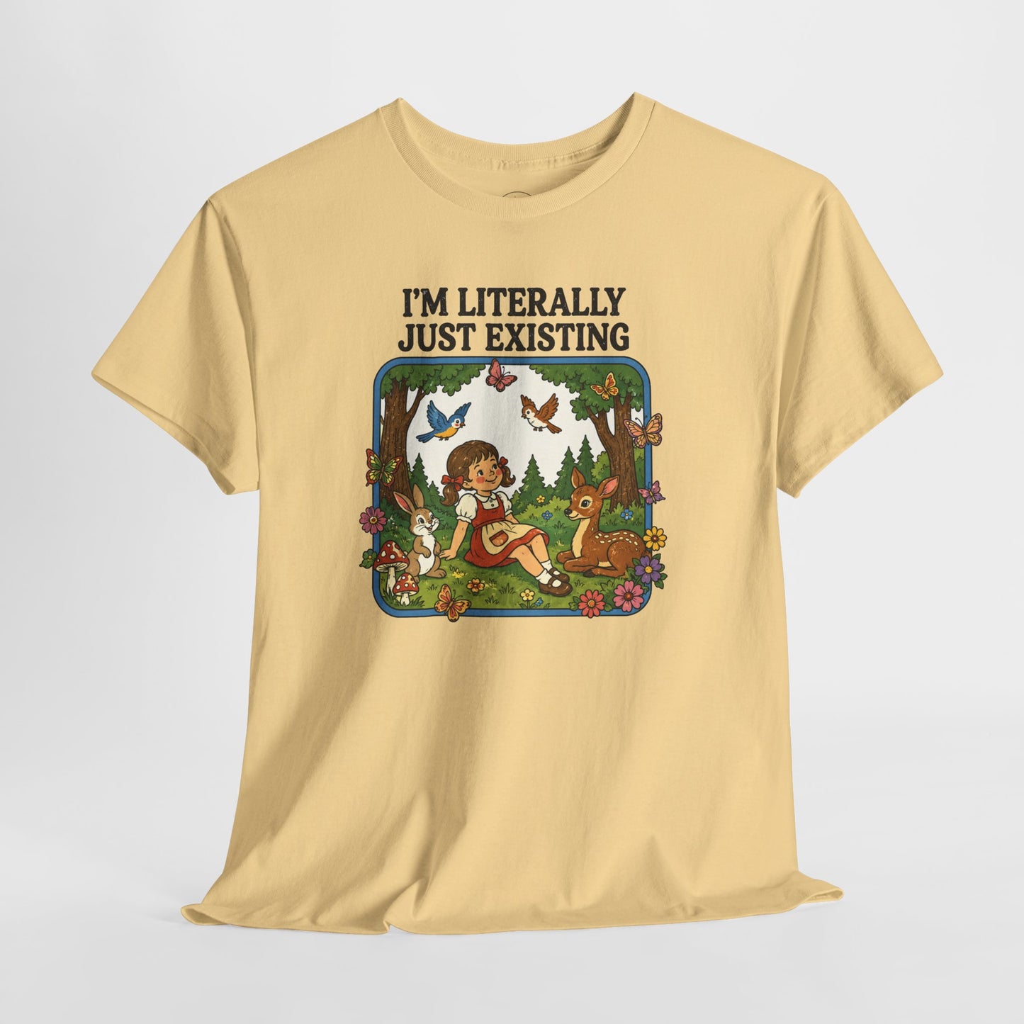 I'm Literally Just Existing Tee — Vintage Nature Graphic T-Shirt