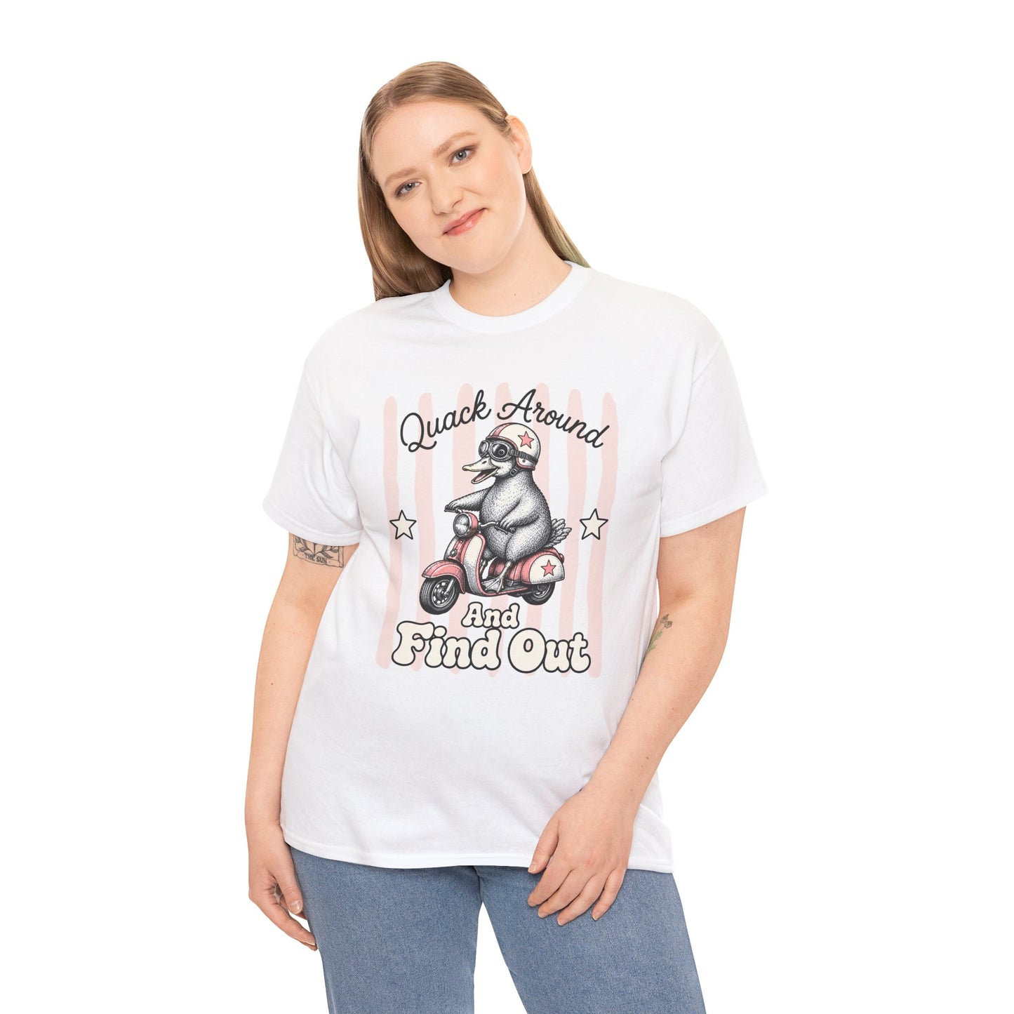 Quack Around and Find Out Retro Duck Graphic Tee