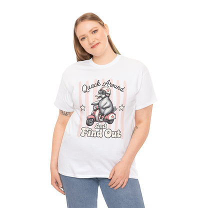 Quack Around and Find Out Retro Duck Graphic Tee