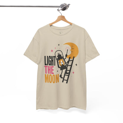 Light the Moon Pop Art Tee — Lantern Lighting the Moon Graphic Tee