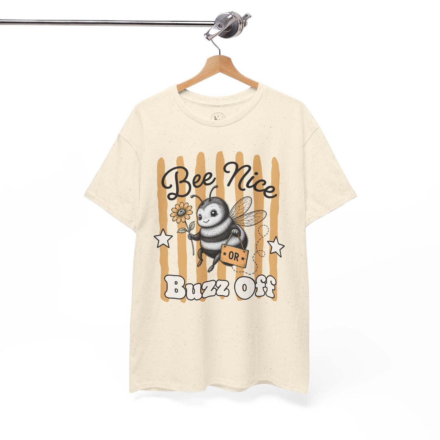 Bee Nice or Buzz Off Retro Bee Graphic Tee