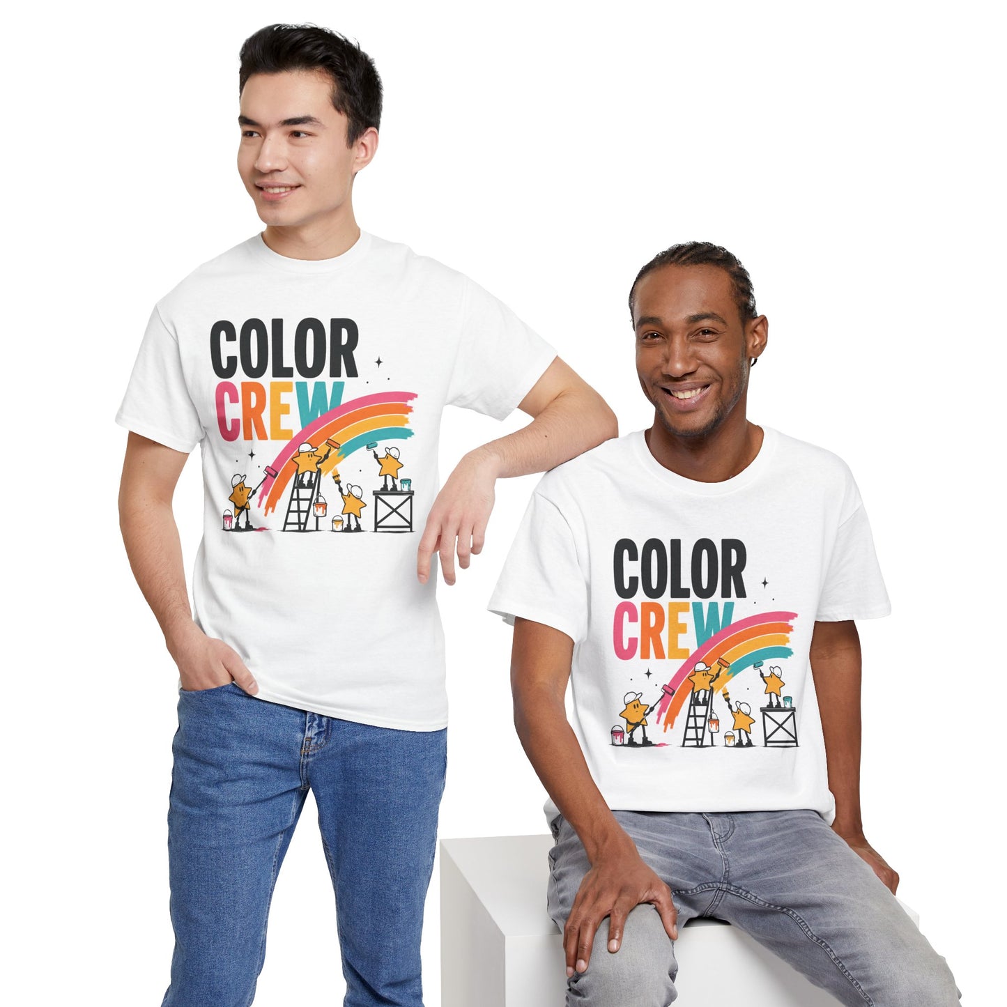 Color Crew Pop Art Tee — Stars Painting the Sky Graphic Tee