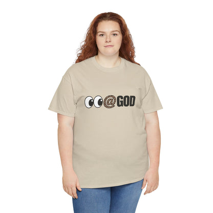 Look At God Leopard Print Graphic Tee