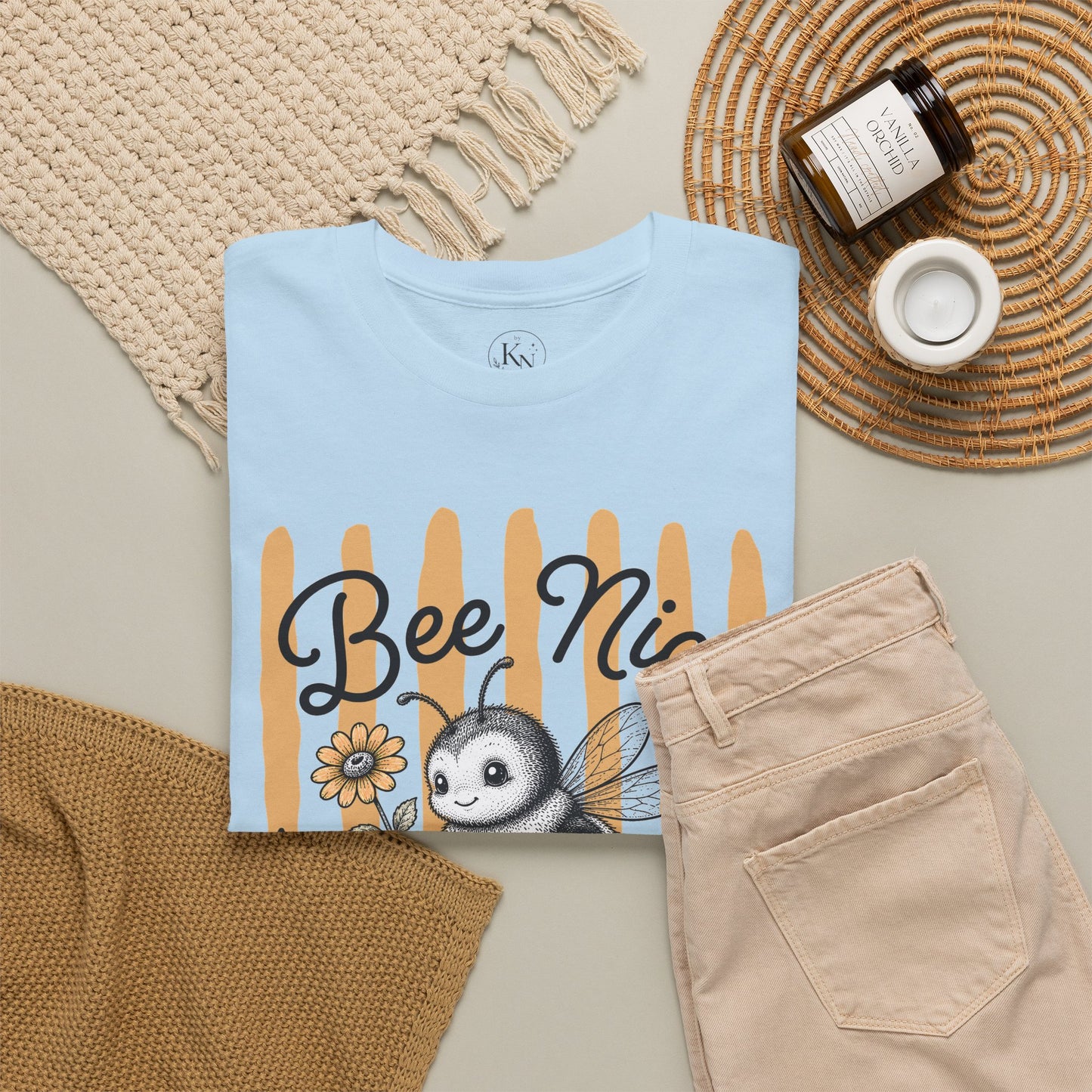 Bee Nice or Buzz Off Retro Bee Graphic Tee
