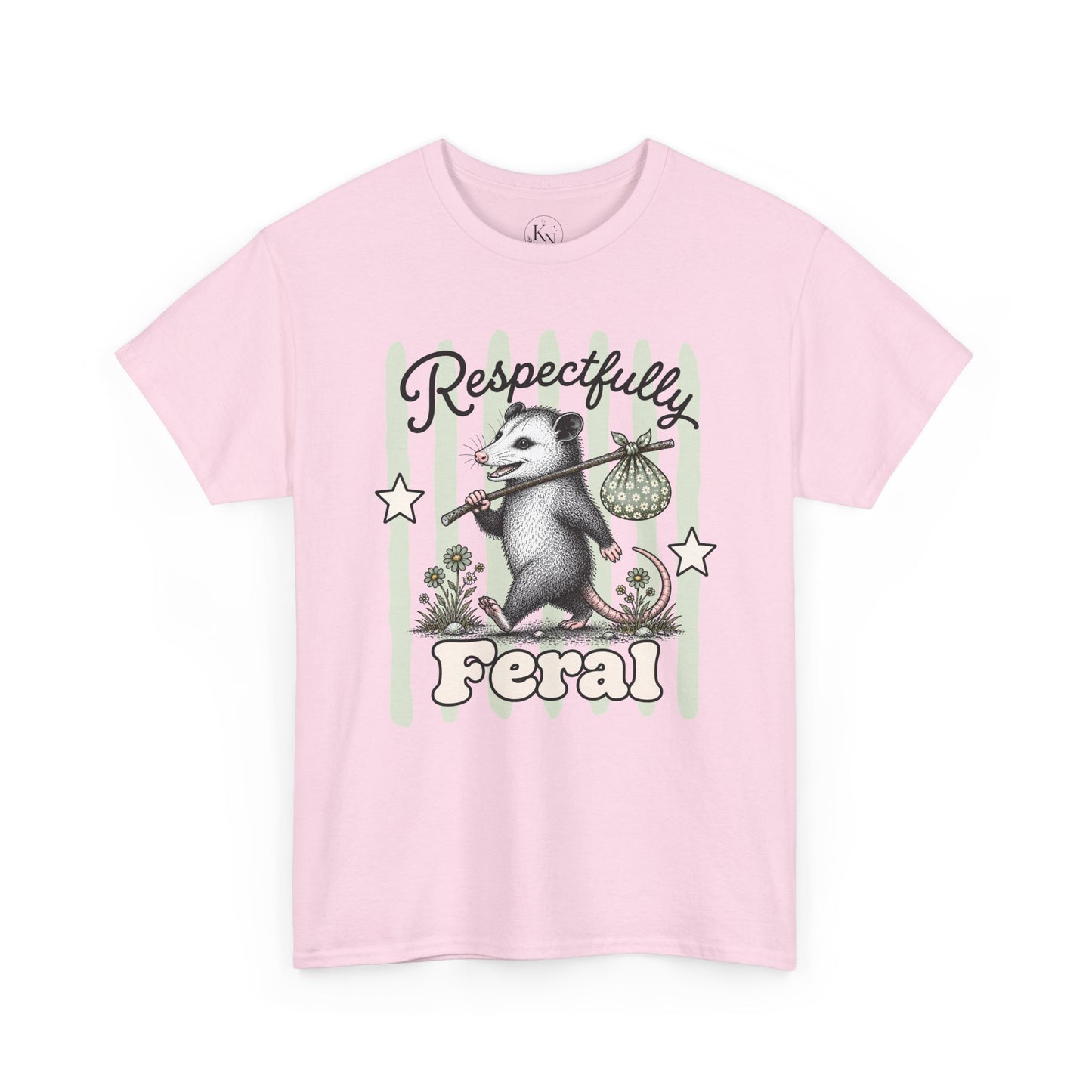 Respectfully Feral Retro Possum Graphic Tee