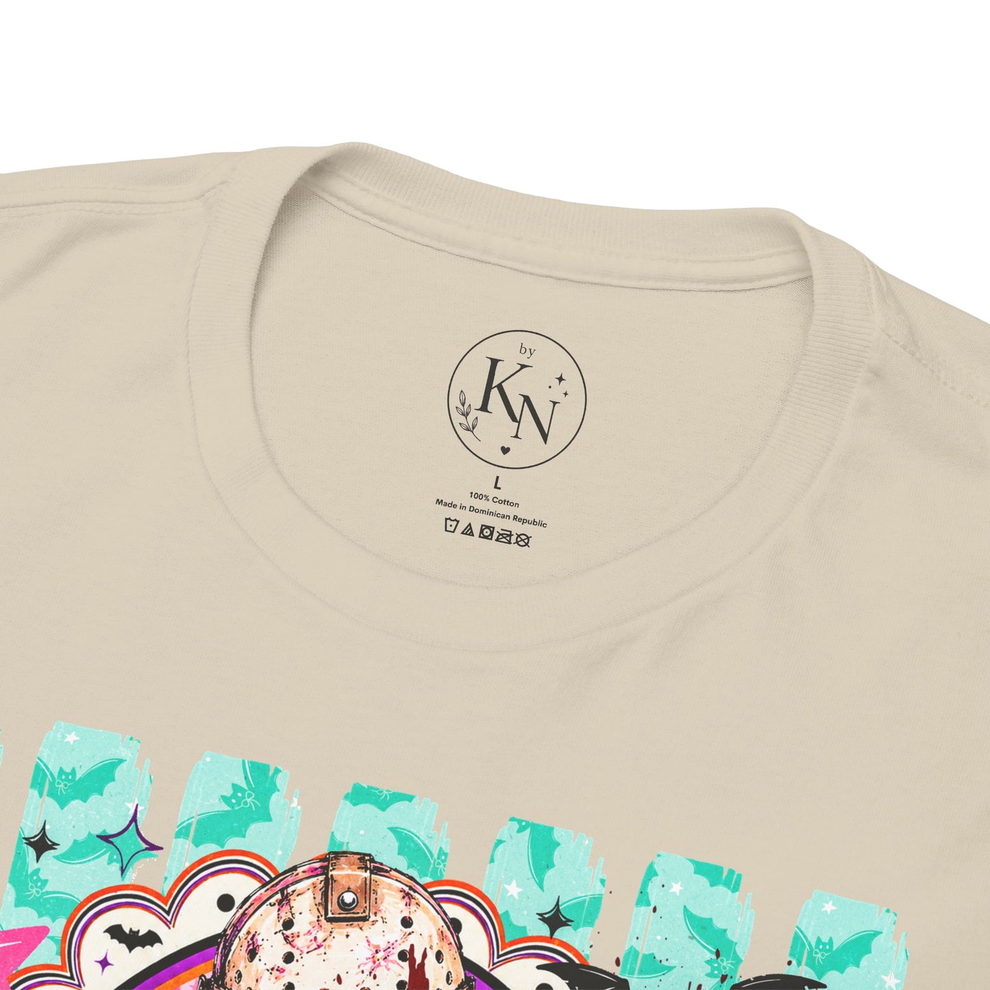Jason Portrait Tee — Colorful Spooky Horror Shirt