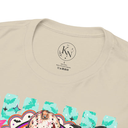 Jason Portrait Tee — Colorful Spooky Horror Shirt