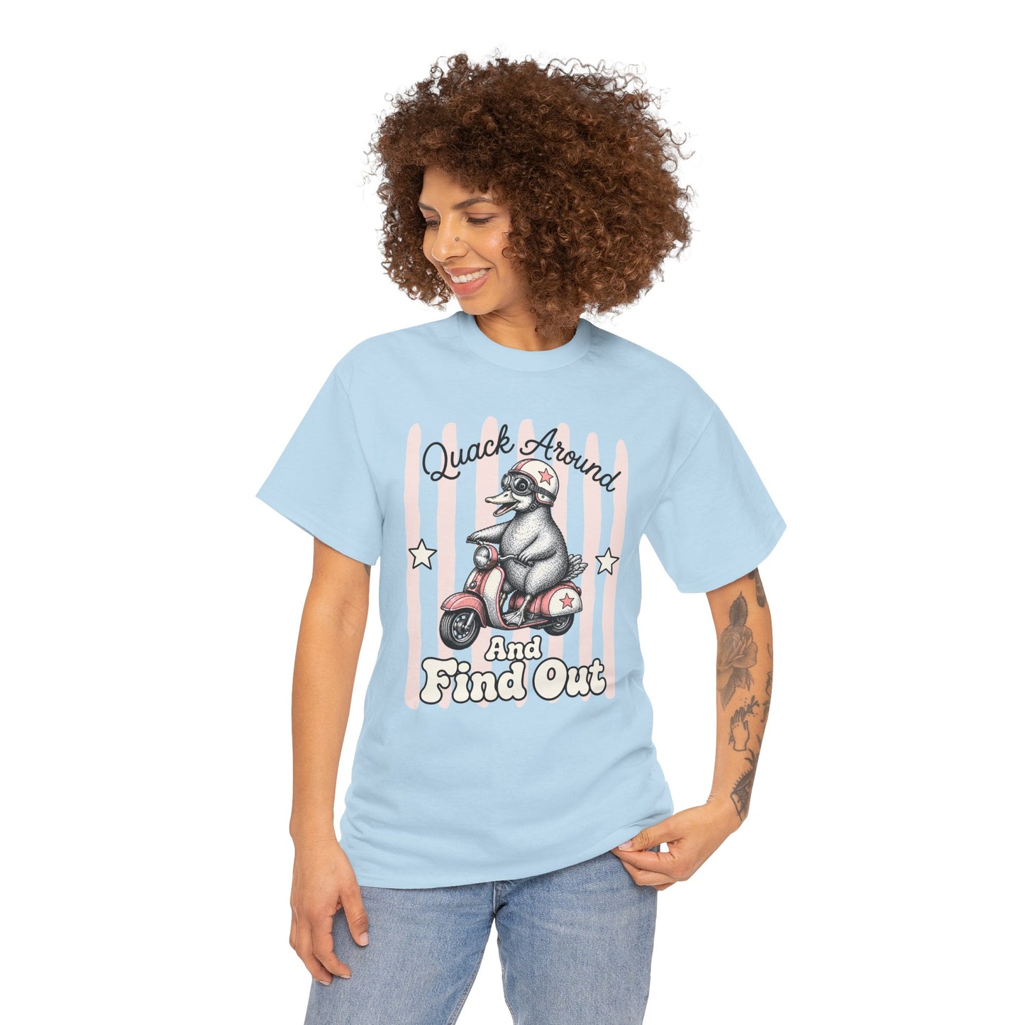 Quack Around and Find Out Retro Duck Graphic Tee