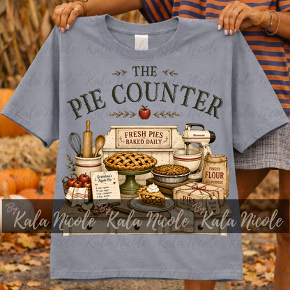 The Pie Counter PNG | Baker PNG | Vintage Country Fall Clipart (Digital Download)