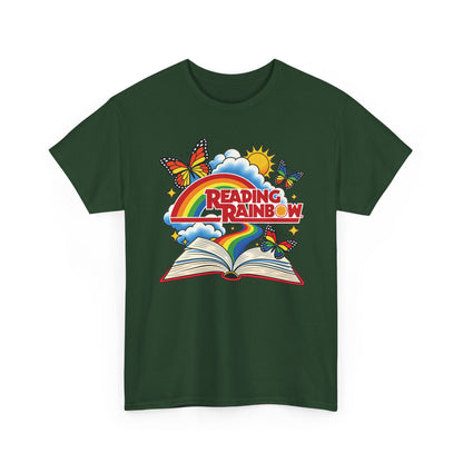 Rainbow & Butterflies Retro Book Graphic Tee