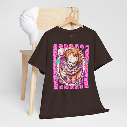 Pennywise Portrait Tee — Colorful Spooky Horror Shirt