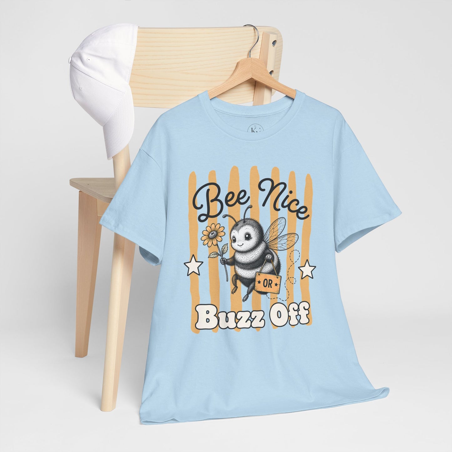 Bee Nice or Buzz Off Retro Bee Graphic Tee
