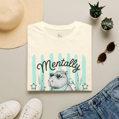 'Mentally Floating' Capybara Graphic Tee