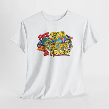 Fuck Around & Find Out Retro Comic Graphic Tee
