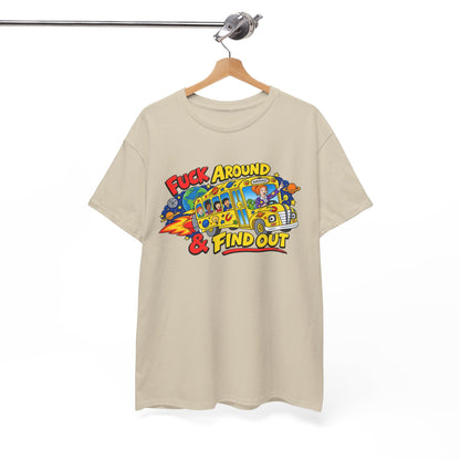 Fuck Around & Find Out Retro Comic Graphic Tee