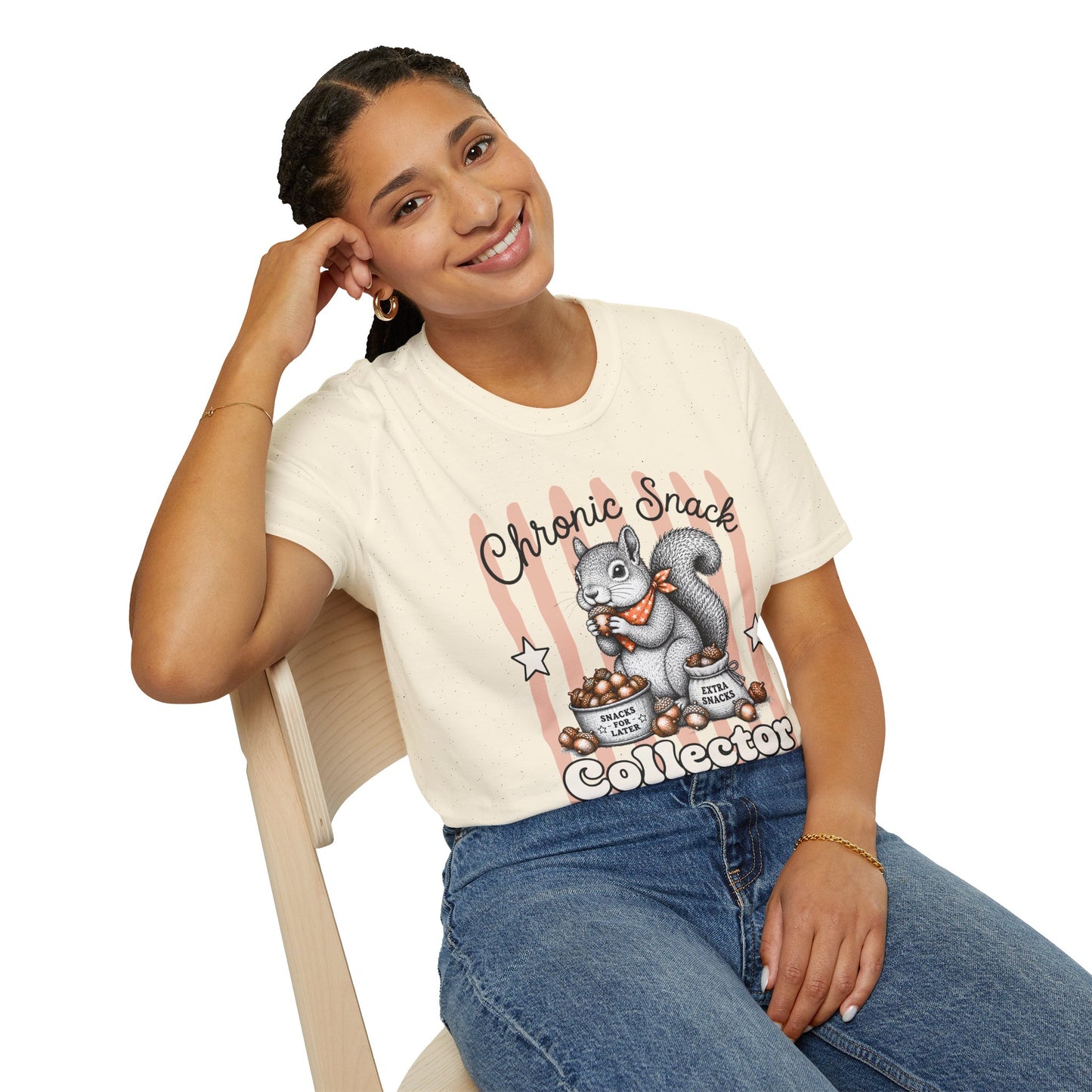'Chronic Snack Collector' Squirrel Graphic Tee