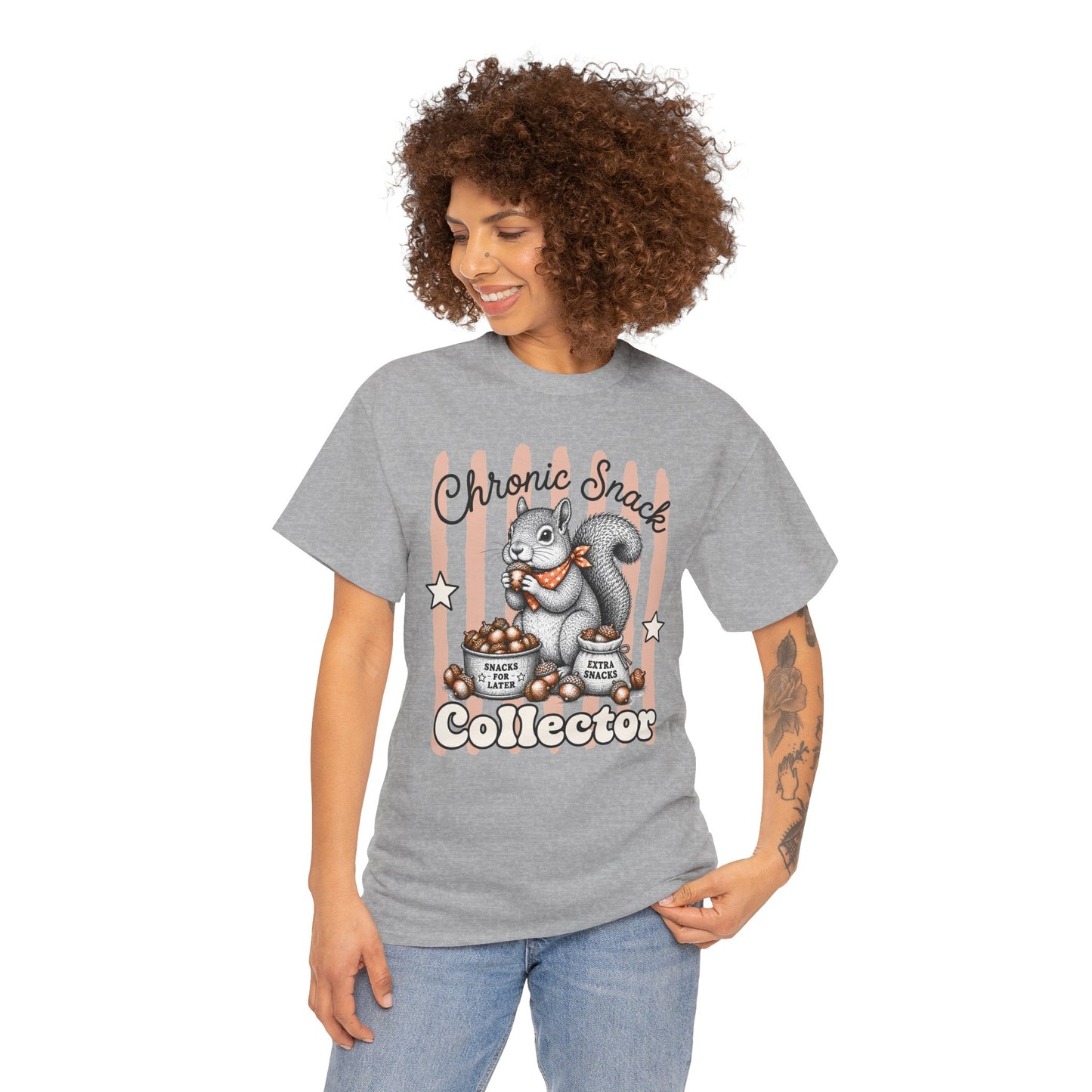 Chronic Snack Collector Retro Squirrel Graphic Tee