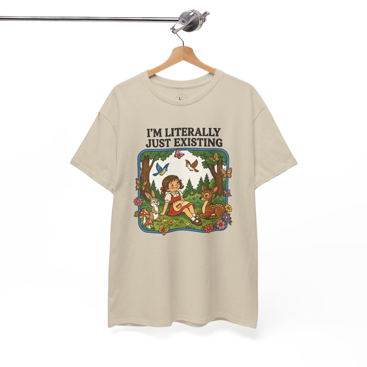 I'm Literally Just Existing Tee — Vintage Nature Graphic T-Shirt
