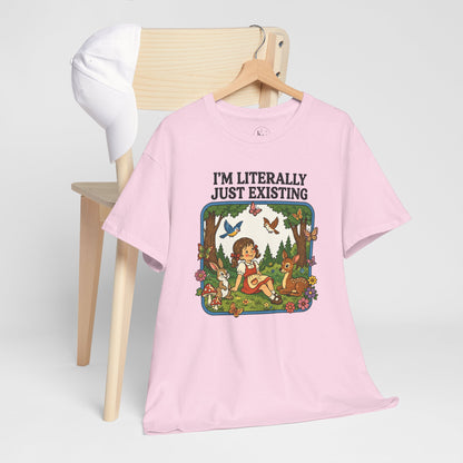 I'm Literally Just Existing Tee — Vintage Nature Graphic T-Shirt
