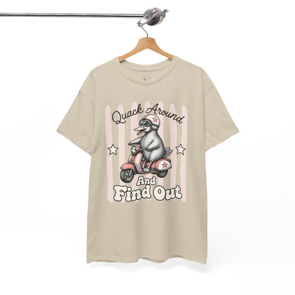 Quack Around and Find Out Retro Duck Graphic Tee