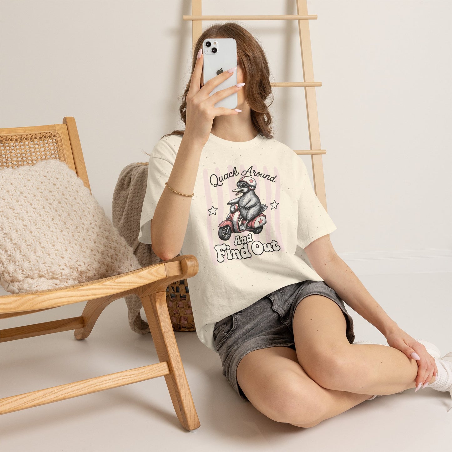 Quack Around and Find Out Retro Duck Graphic Tee