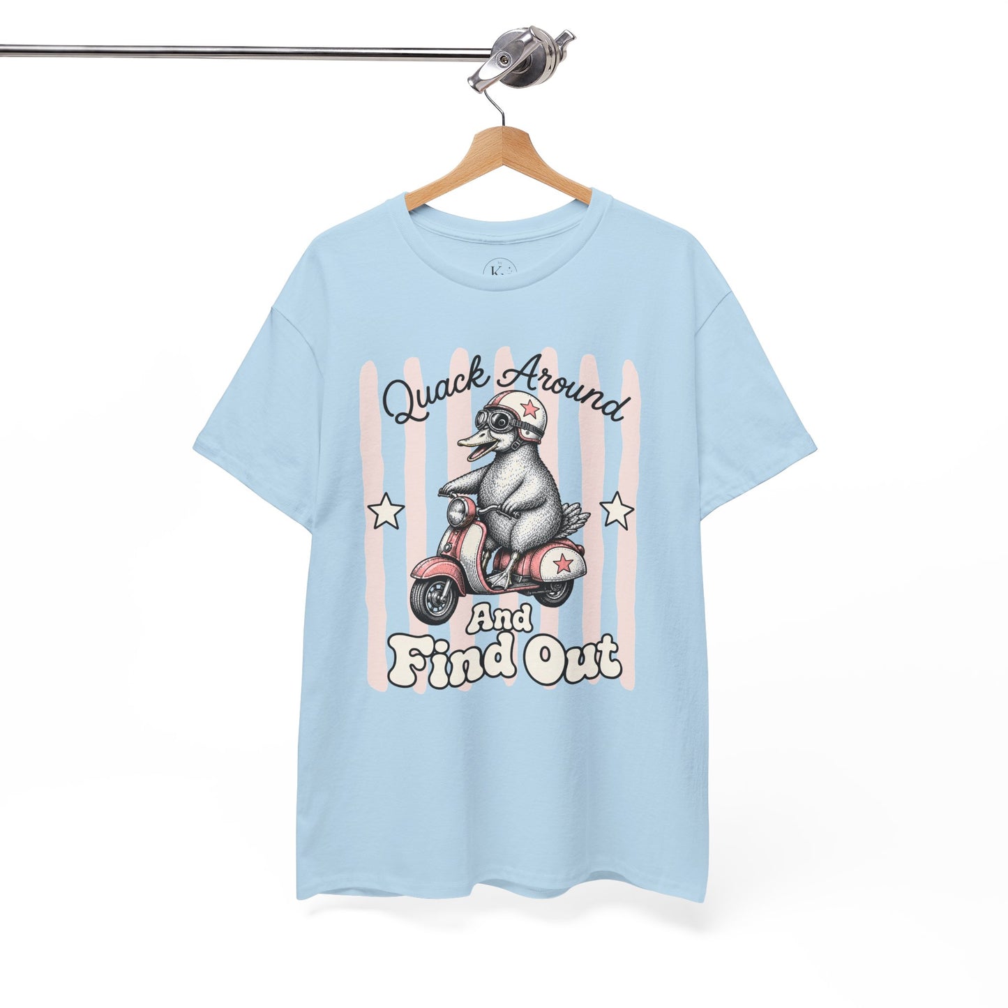 Quack Around and Find Out Retro Duck Graphic Tee